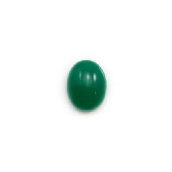 Cabochon d'aventurine verte, qualité A+, de forme ovale, 7x9mm x 1pc
