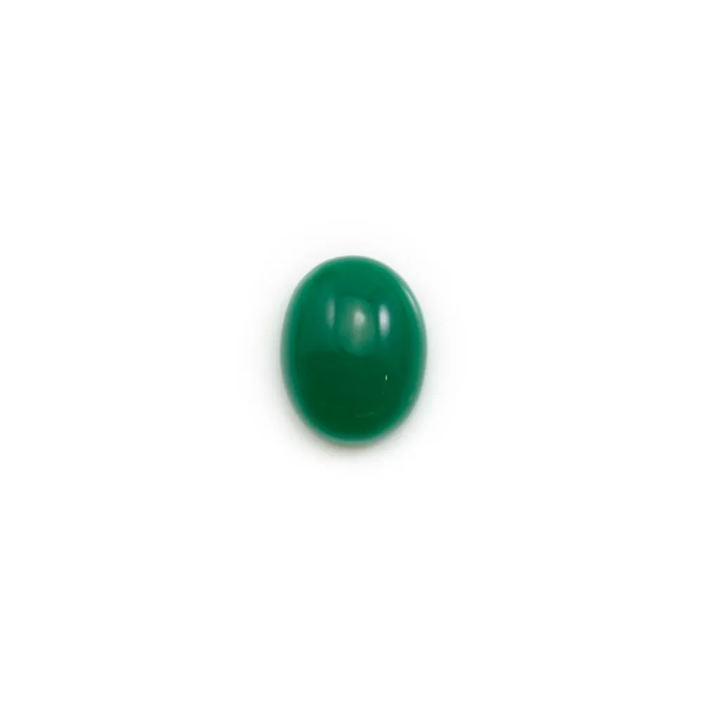 Cabochon d'aventurine verte, qualité A+, de forme ovale, 7x9mm x 1pc