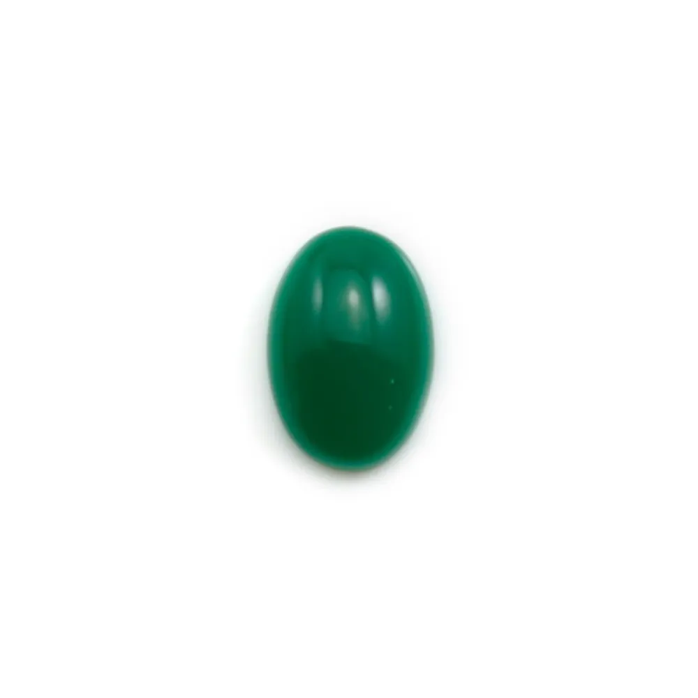 Cabochon d'aventurine verte, qualité A+,de forme ovale, 9x13mm x 1pc