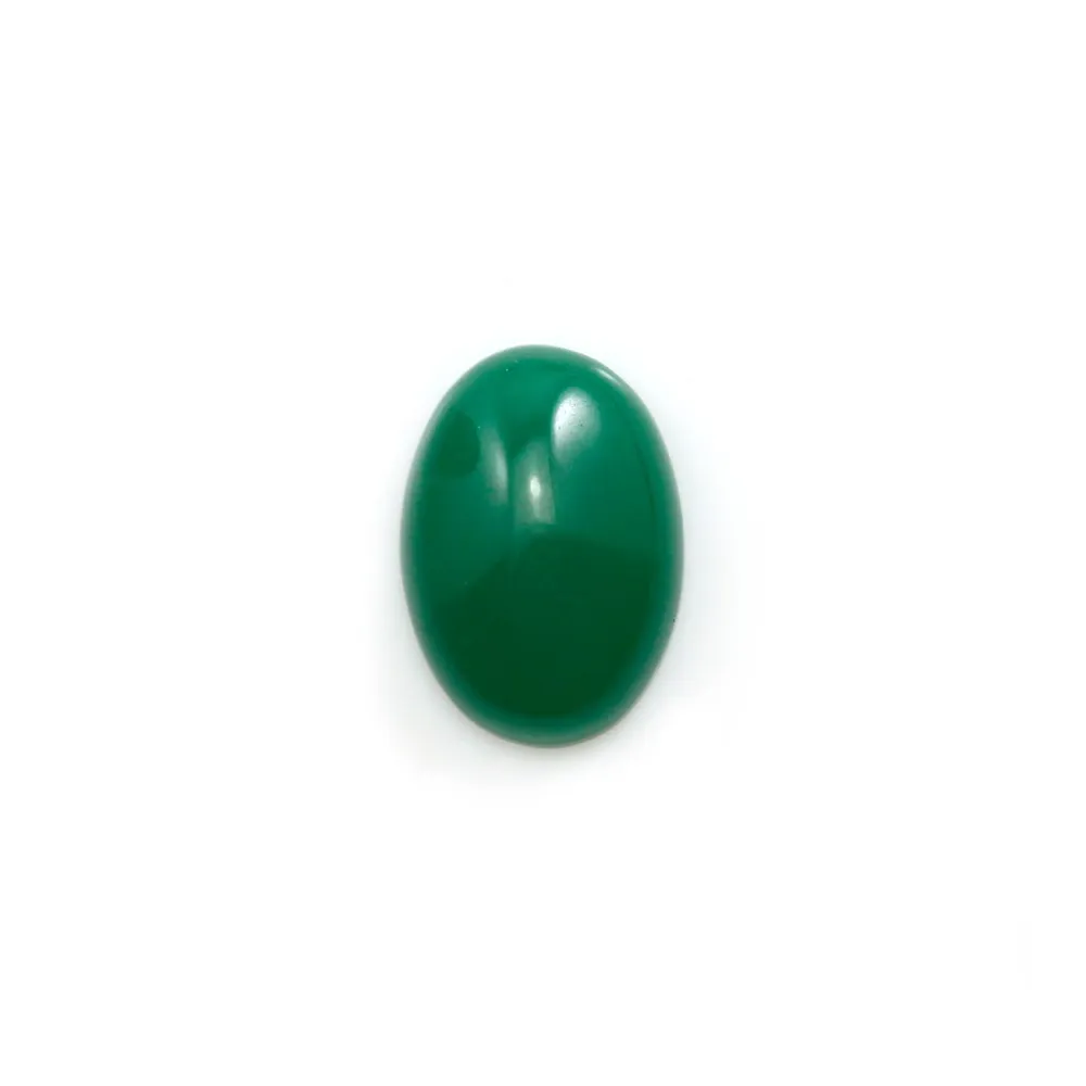 Cabochon d'aventurine verte, qualité A+, de forme ovale, 10x14mm x 1pc
