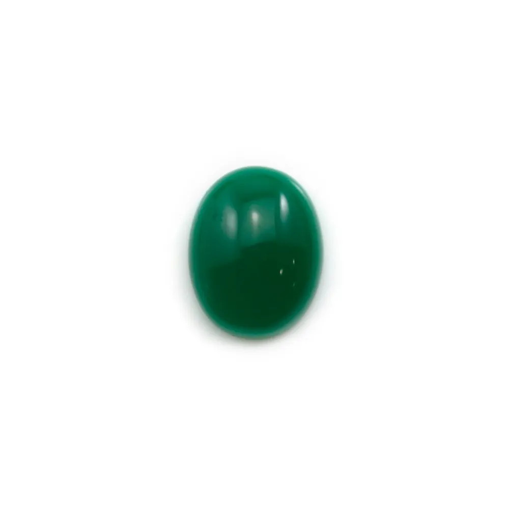 Cabochon d'aventurine verte,qualité A+, de forme ovale, 11x14mm x 1pc