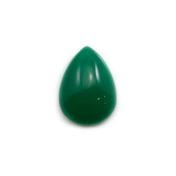 Cabochon d'aventurine verte, qualité A+, de forme goutte, 10x14mm x 1pc