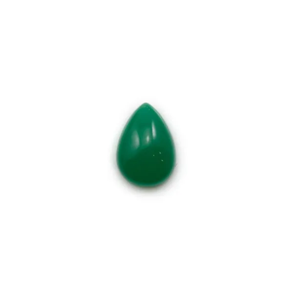 Cabochon d'aventurine verte, qualité A+, de forme goutte, 7x10mm x 1pc