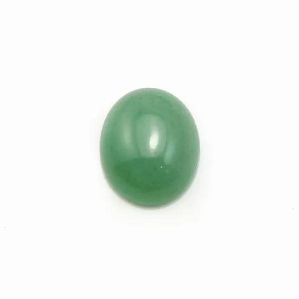 Cabochon Avanturine vert Ovale 10x12mm x 1pc