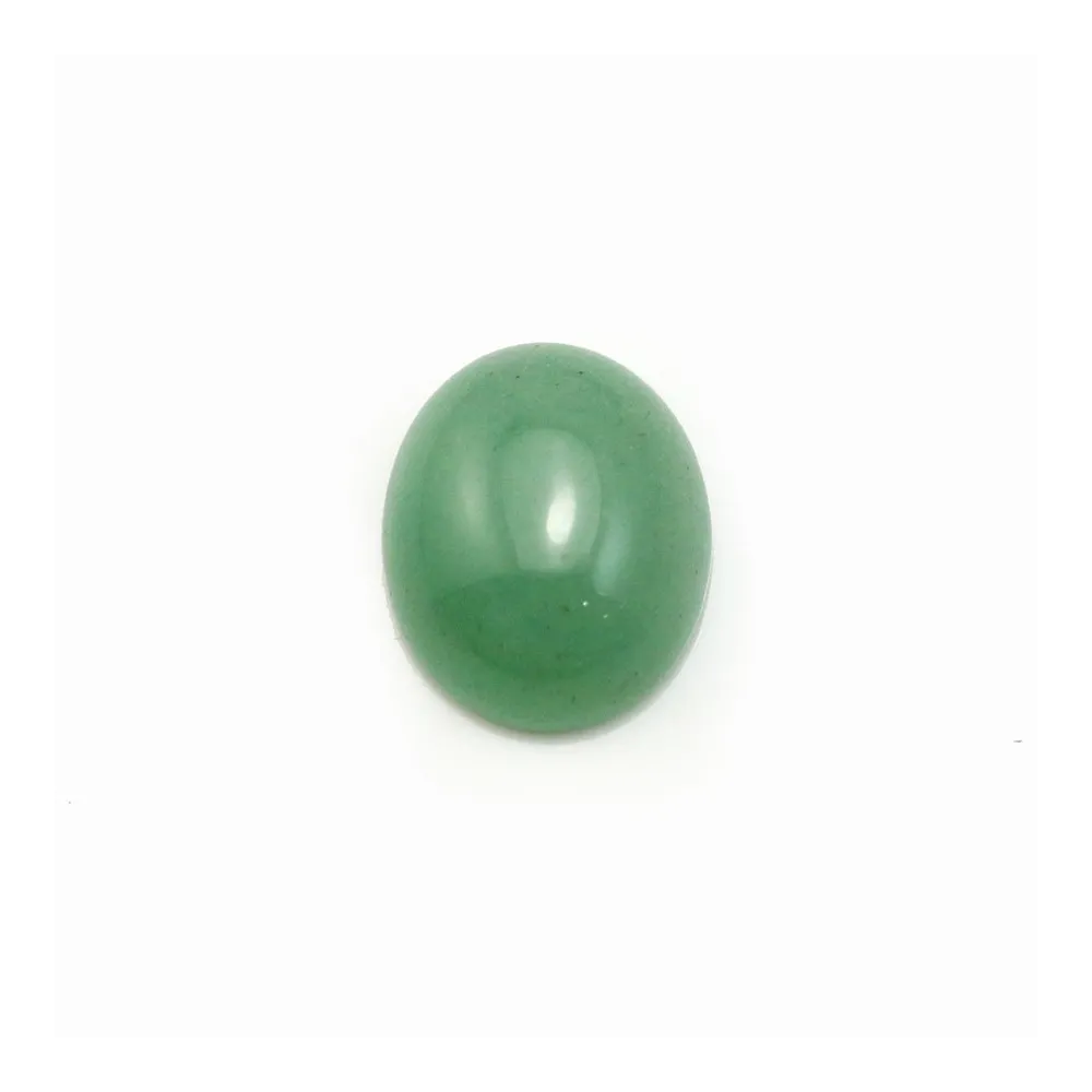 Cabochon Avanturine vert Ovale 10x12mm x 1pc