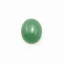 Cabochon Avanturine vert Ovale 10x12mm x 1pc