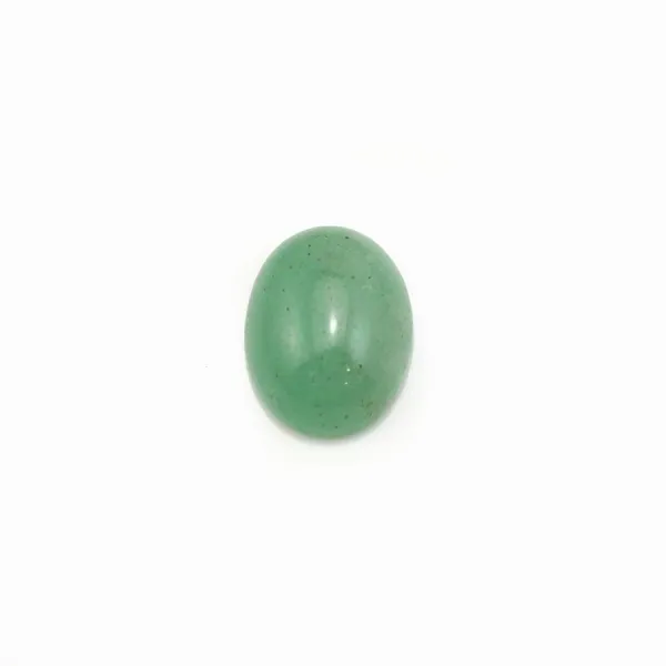 Cabochon Avanturine vert Ovale 7x9mm x 4pcs