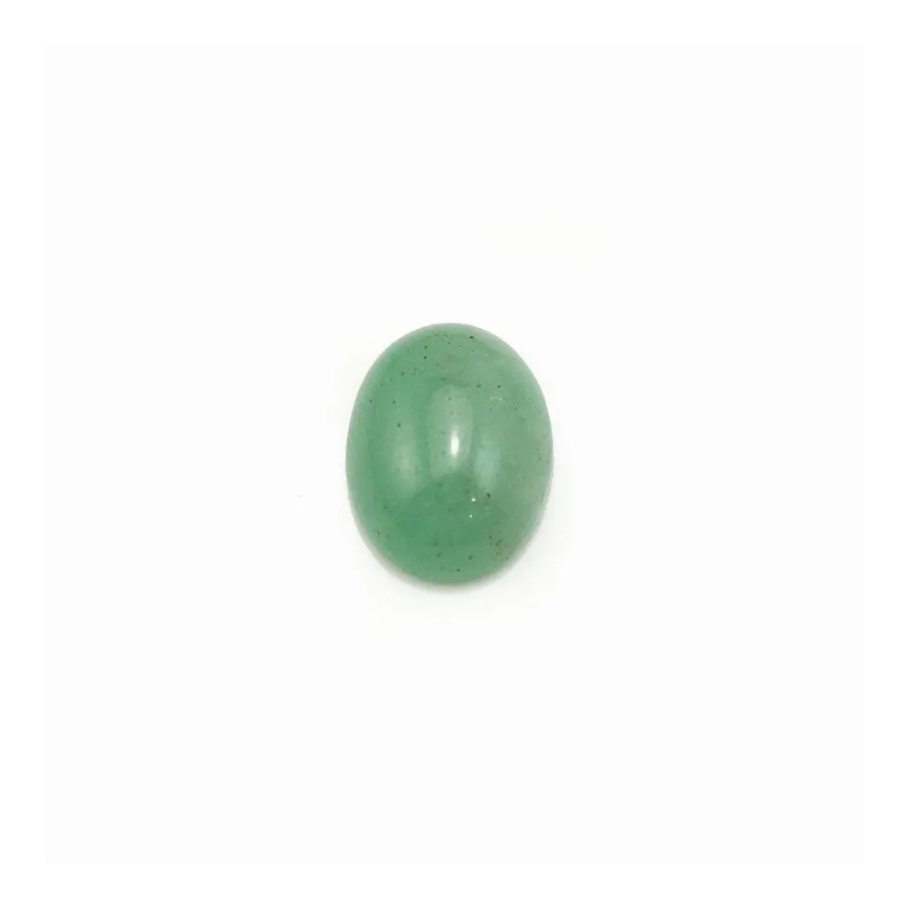 Cabochon Avanturine vert Ovale 7x9mm x 4pcs