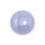 Cabochon de calcédoine bleu, de forme ronde, 16mm x 1pc