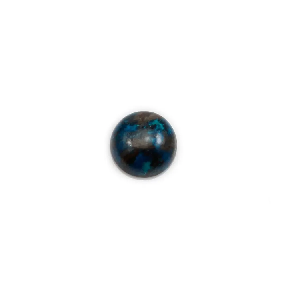 Cabochon chryscolle,en forme de rond 8mm x 2pcs