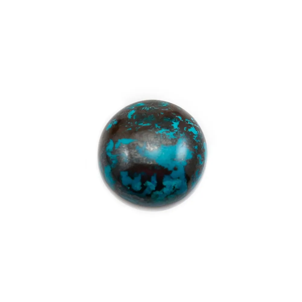 Cabochon chryscolle,en forme de rond 14mm x 1pc