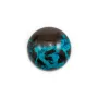 Cabochon chryscolle,en forme de rond 16mm x 1pc