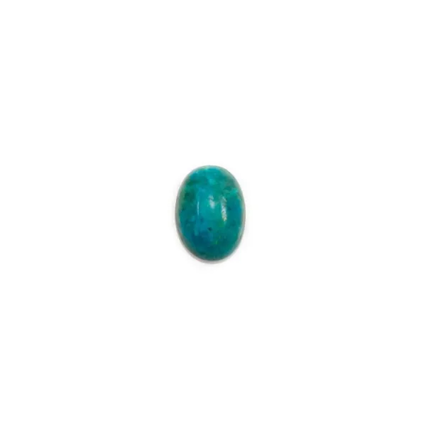 Cabochon chrysocolle,en forme de ovale 5x7mm x 1pc