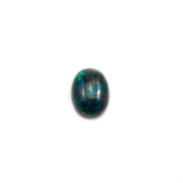 Cabochon chrysocolle,en forme de ovale 6x8mm x 1pc