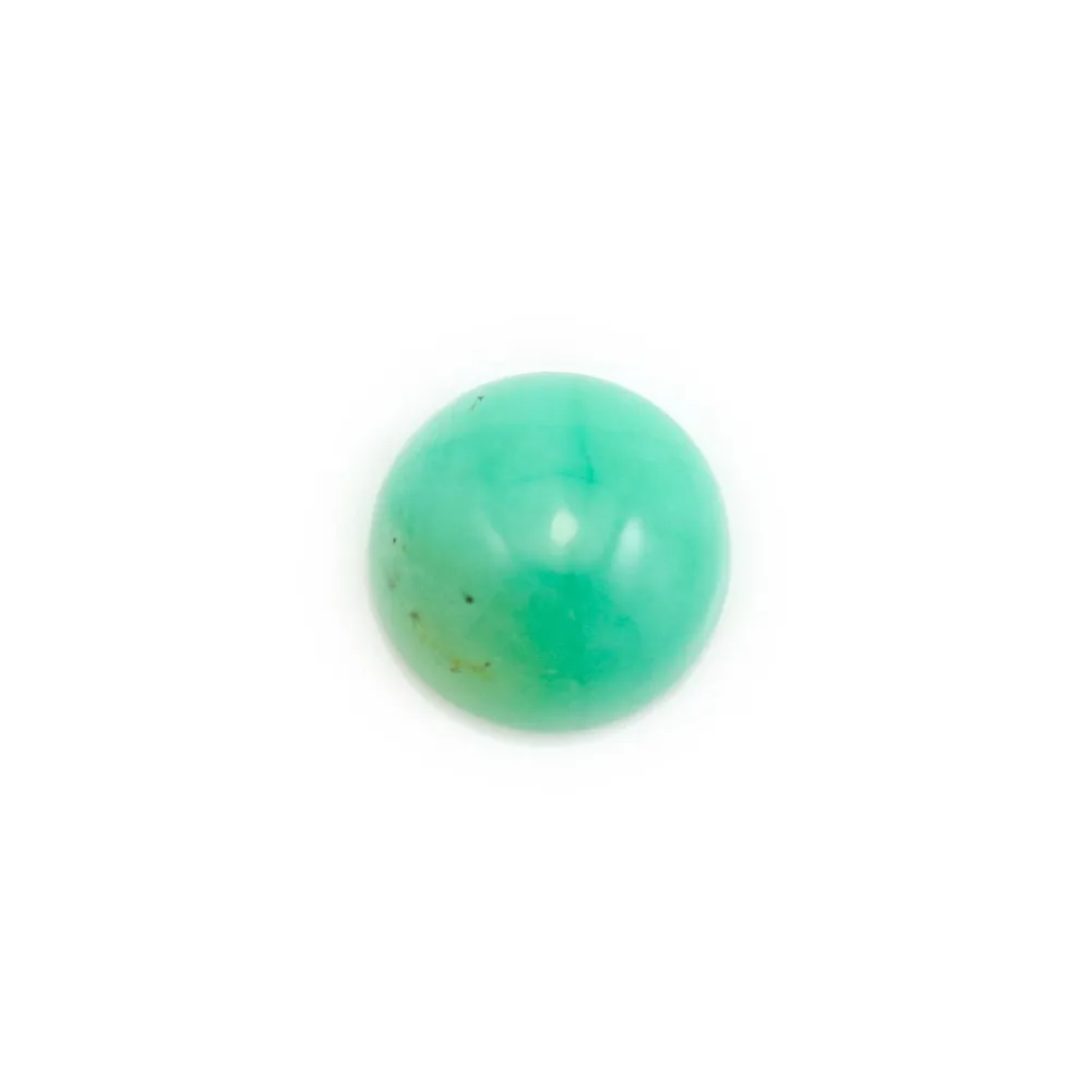 Cabochon de chrysoprase,de forme ronde,7mm x 2pcs