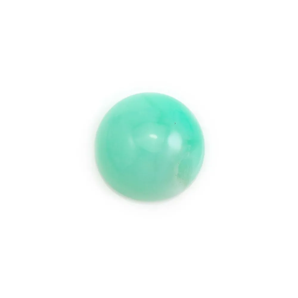Cabochon de chrysoprase,de forme ronde,13mm x 1pc