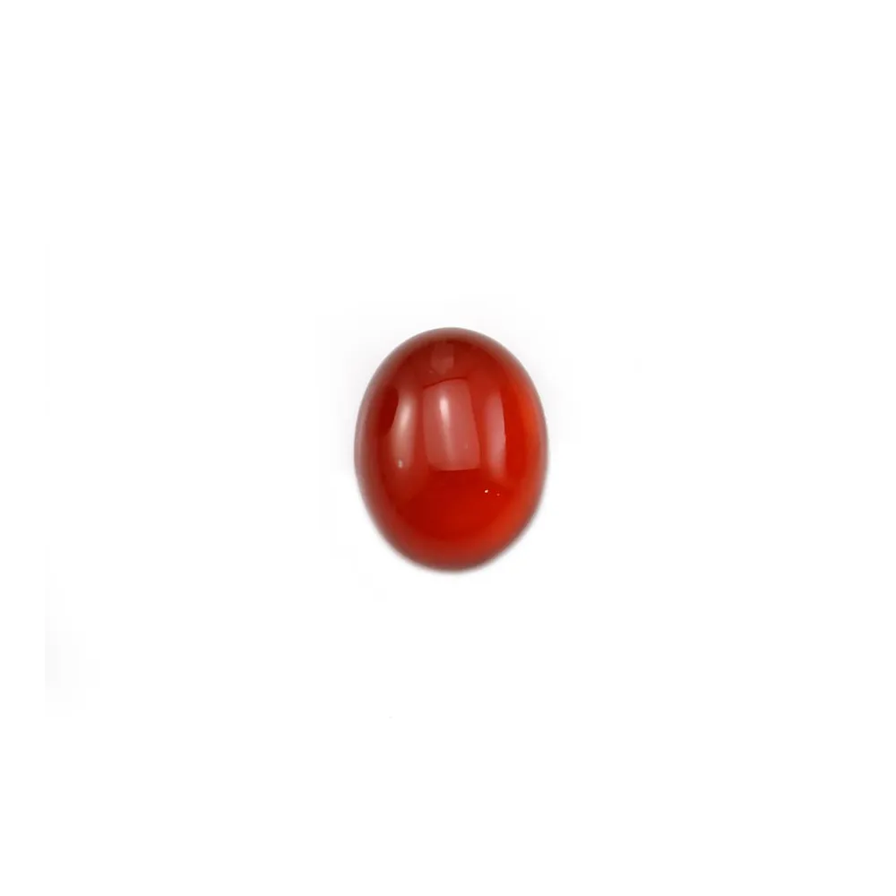 Cabochon cornaline ovale 7x9mm x 4pcs