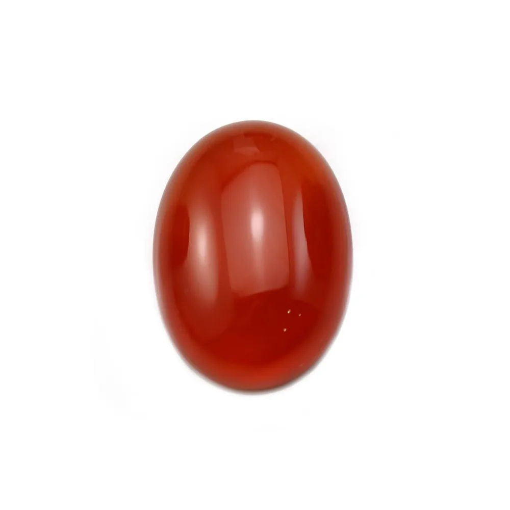 Cabochon cornaline ovale 13x18mm x 2pcs