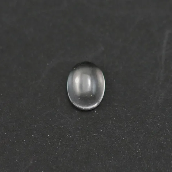 Cabochon de cristal de roche, de forme ovale, 6x8mm x 4pcs