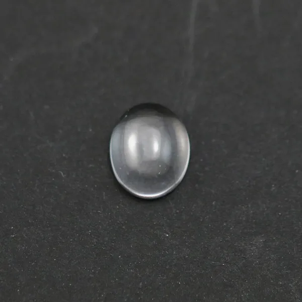 Cabochon de cristal de roche, de forme ovale, 8x10mm x 4pcs