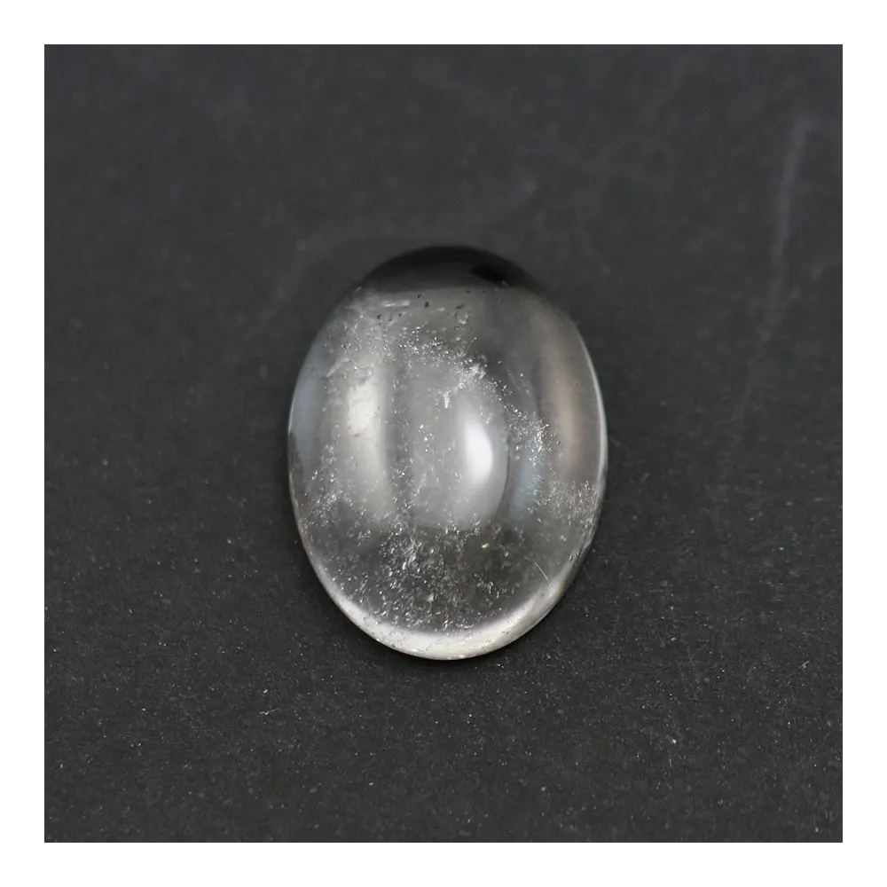 Cabochon cristal de roche oval 12x16mm x 1pc