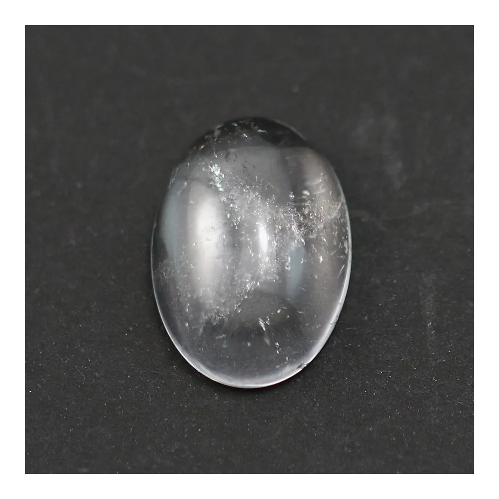 Cabochon cristal de roche oval 13x18mm x 1pc