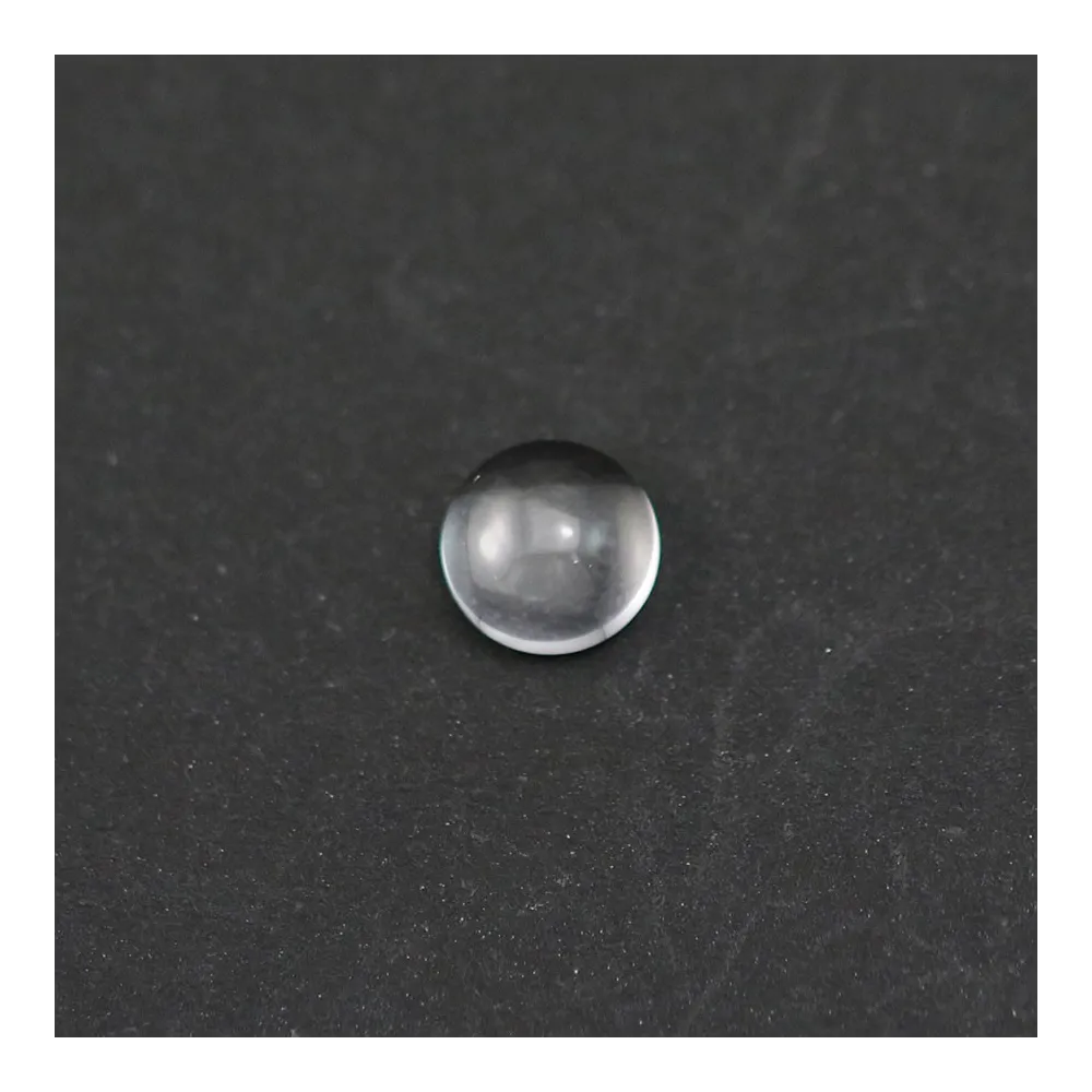 Cabochon cristal de roche rond-plat 6mm x 4pcs