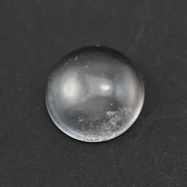 Rock crystal cabochon round 16mm x 2pcs