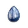 Cabochon kyanite drop flat 15x20mm x1pc