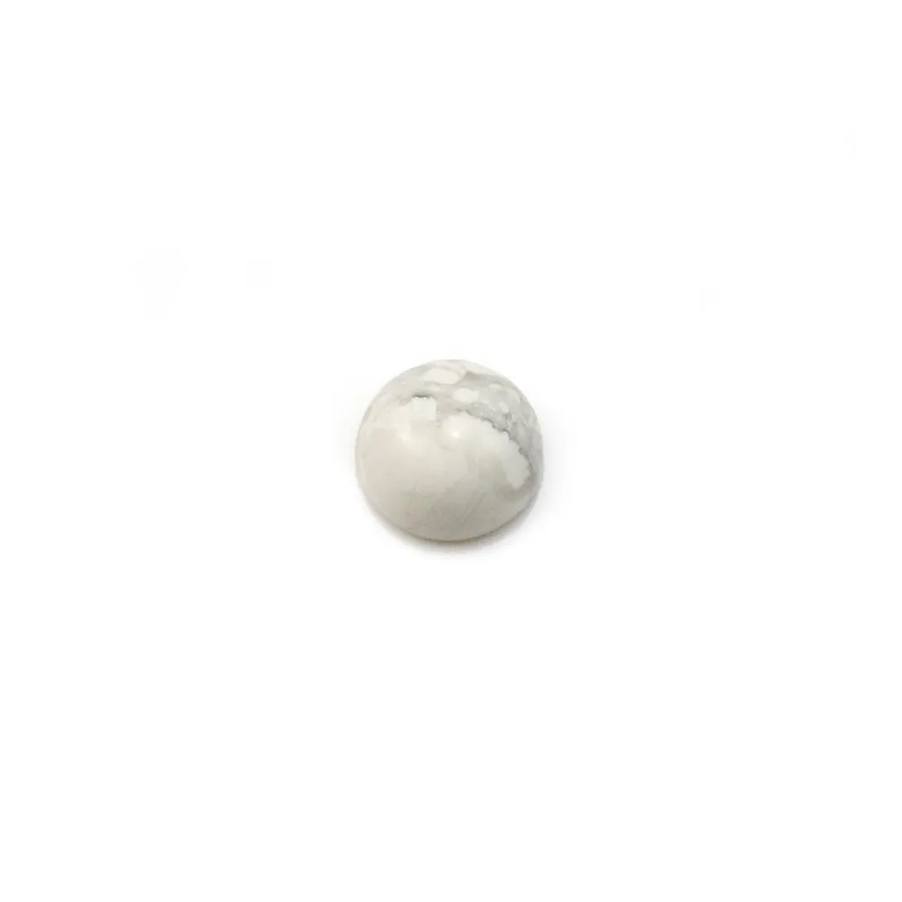 Cabochon howlite rond 6mm x 4pcs