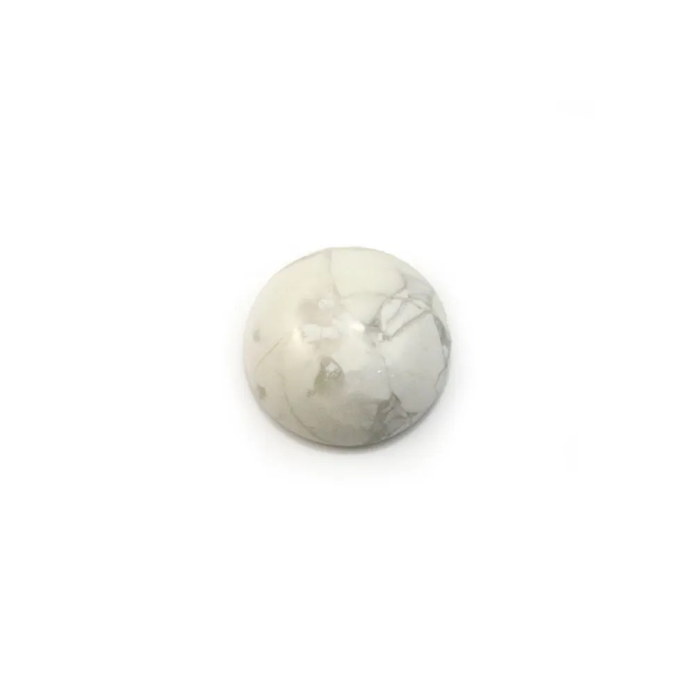 Cabochon howlite rond 10mm x 4pcs