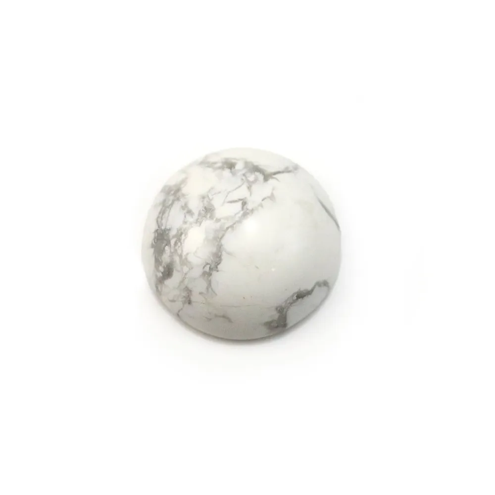 Cabochon howlite rond 14mm x 2pcs