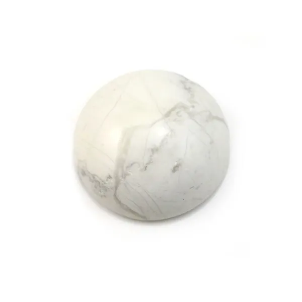 Cabochon howlite rond 16mm x 2pcs