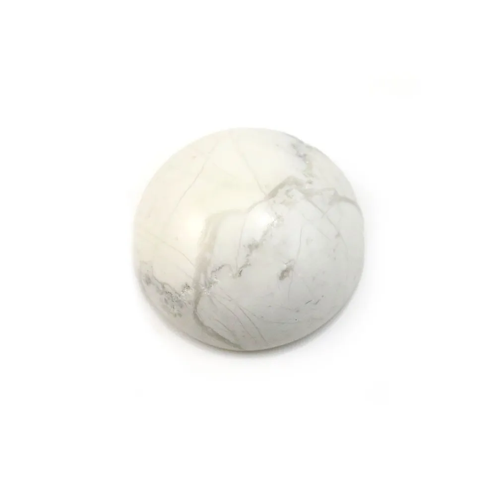 Cabochon howlite rond 16mm x 2pcs