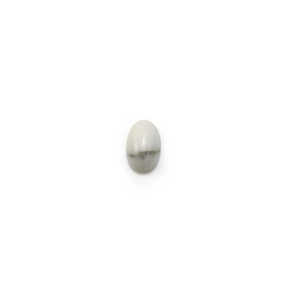 Cabochon howlite oval 7x9mm x 4pcs