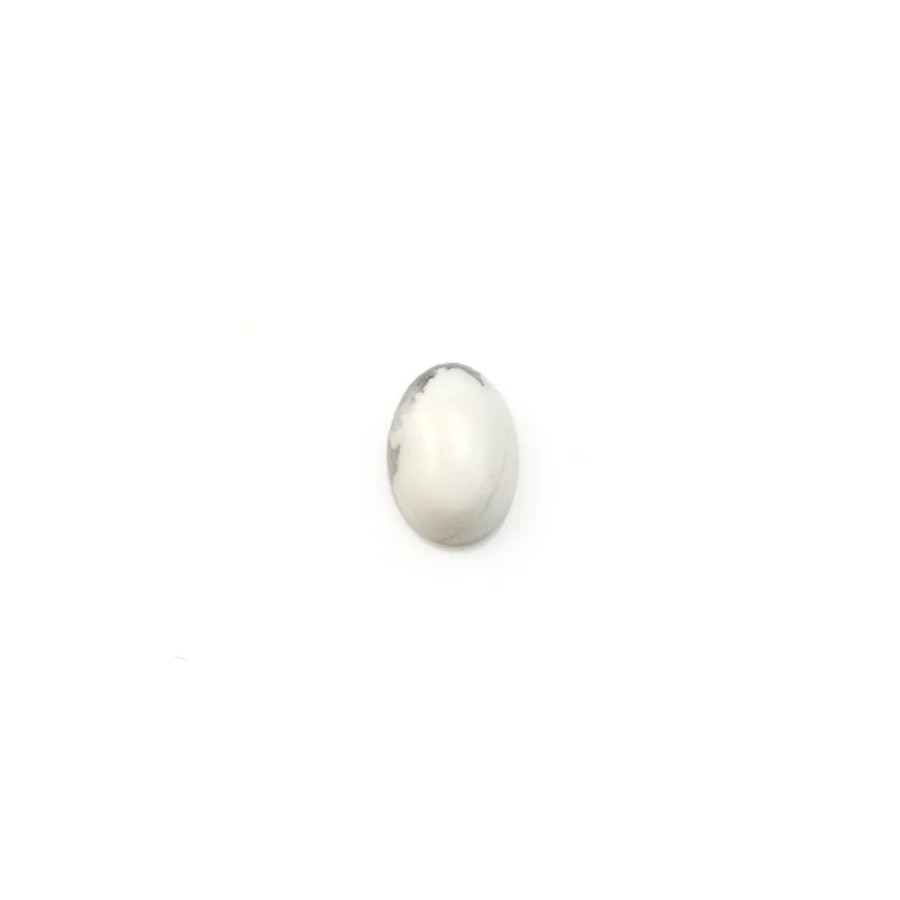 Cabochon howlite ovale 5x7mm x 4pcs
