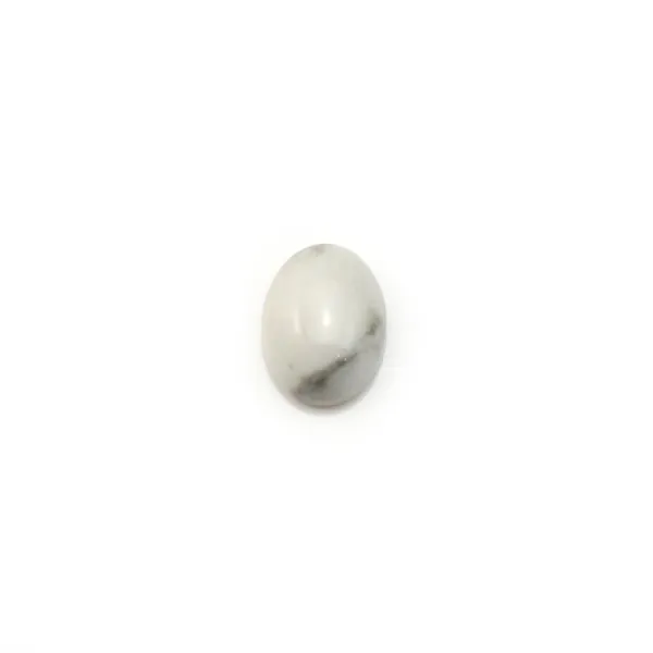 Cabochon howlite ovale 6x8mm x 4pcs