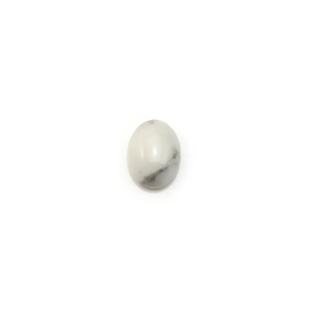 Cabochon howlite ovale 6x8mm x 4pcs