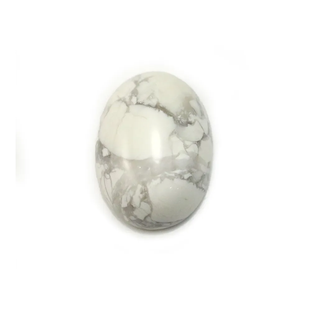 Cabochon howlite ovale 13x18mm x 2pcs