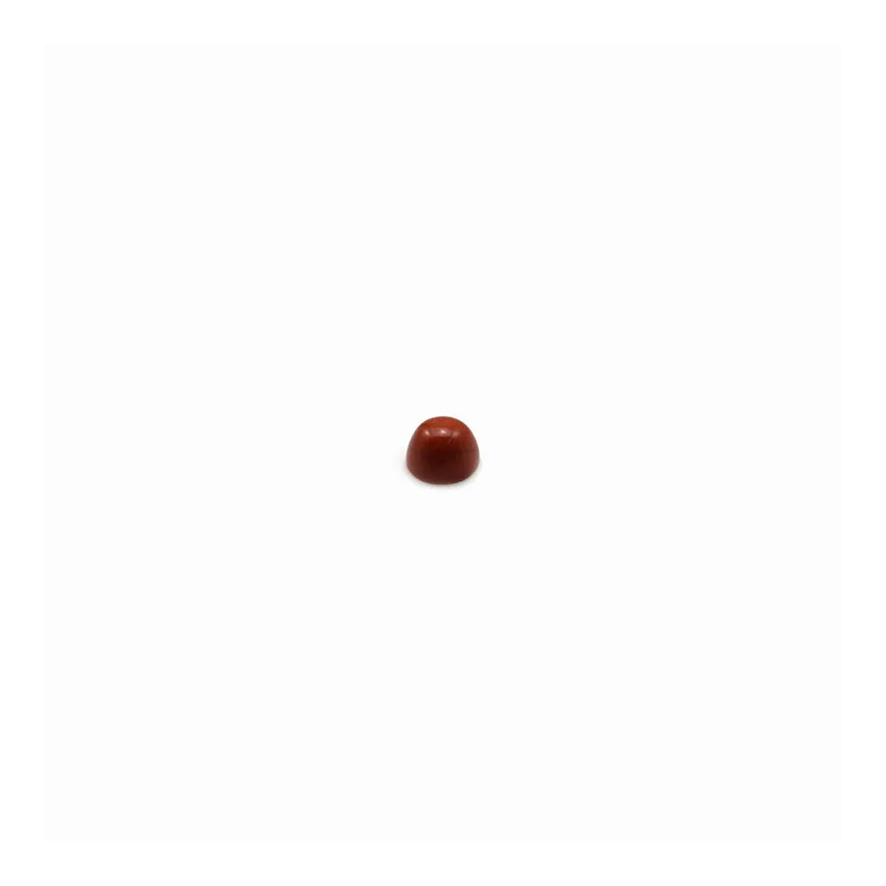 Cabochon de jaspe rouge, de forme ronde, 2mm x 4pcs