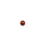 Red jasper cabochon, in round shape, 3mm x 4 pcs