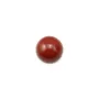 Red jasper cabochon, in round shape, 8mm x 4 pcs