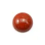 Red jasper cabochon, in round shape, 14mm x 2pcs