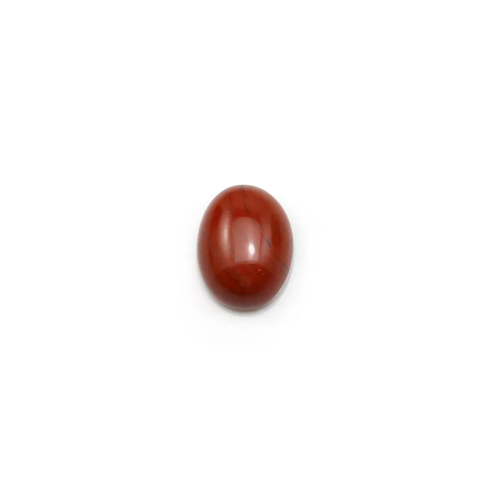 Red jasper cabochon, in oval shape, 6 * 8mm x 4 pcs