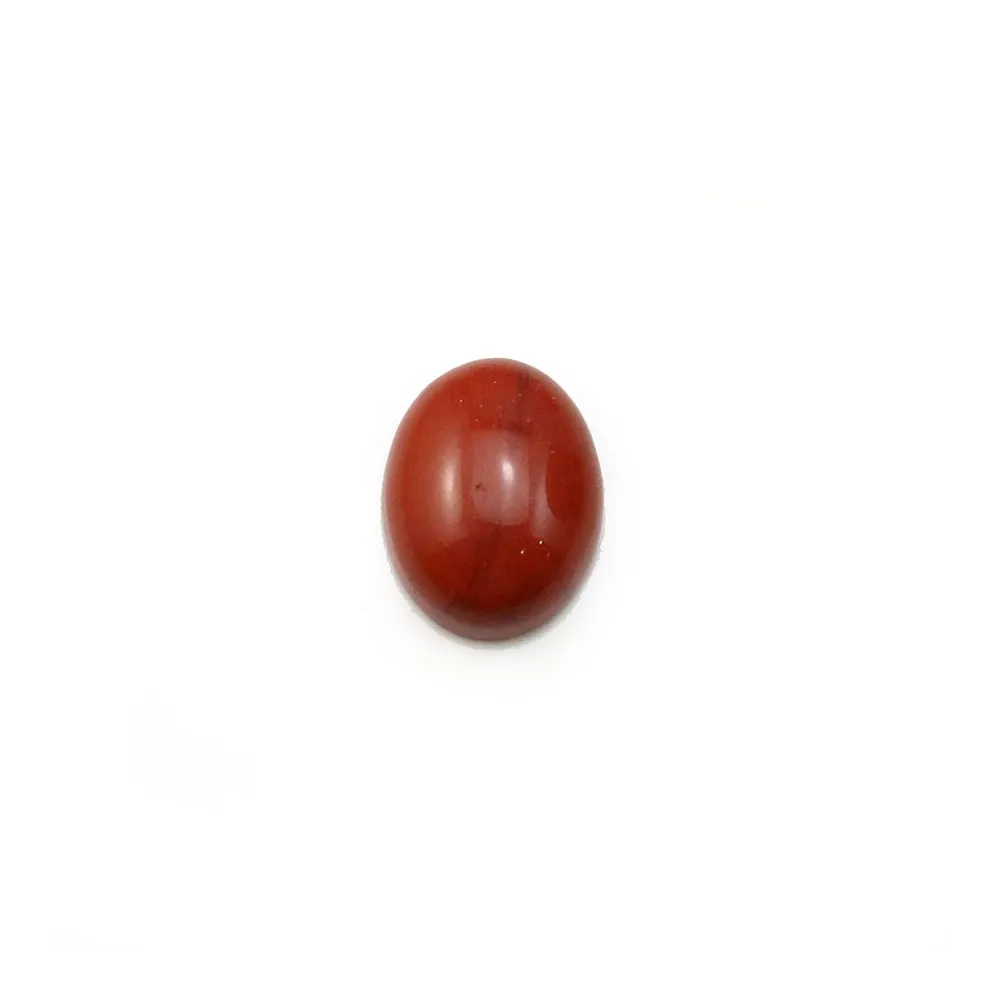 Cabochon de jaspe rouge, de forme ovale, 7 * 9mm x 4pcs
