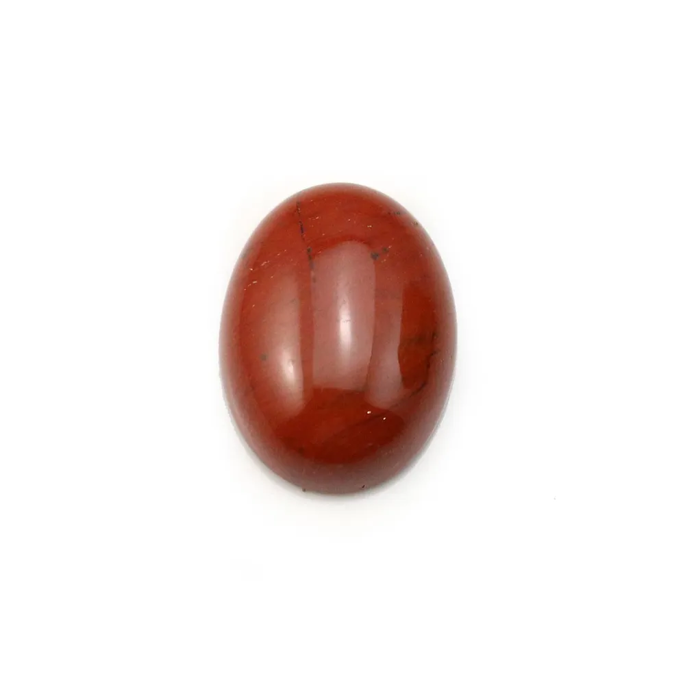 Cabochon de jaspe rouge, de forme ovale, 12 * 16mm x 2pcs