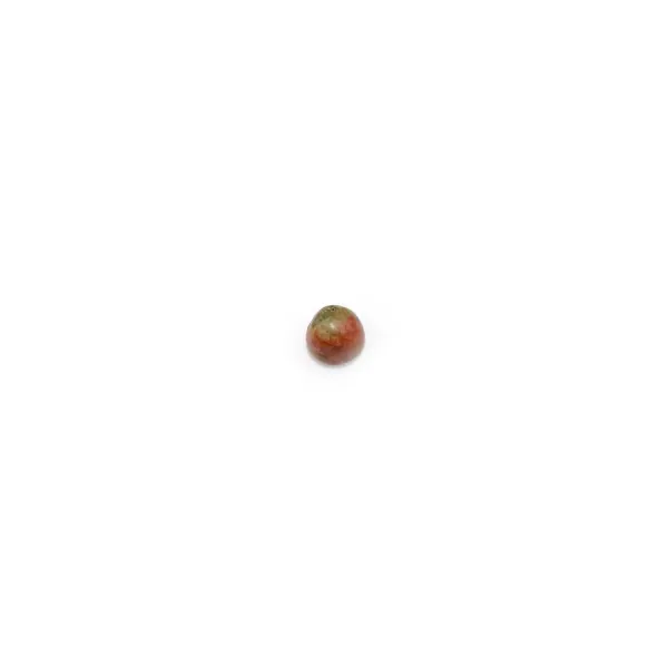 Cabochon d'unakite, de forme ronde, 2mm x 4pcs