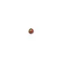 Cabochon of crystal rock, in round shape, 2mm x 4 pcs