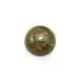 Cabochon of crystal rock, in round shape, 2mm x 4 pcs