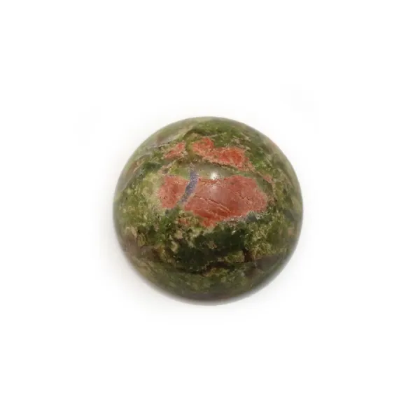 Cabochon d'unakite, de forme ronde, 14mm x 4pcs